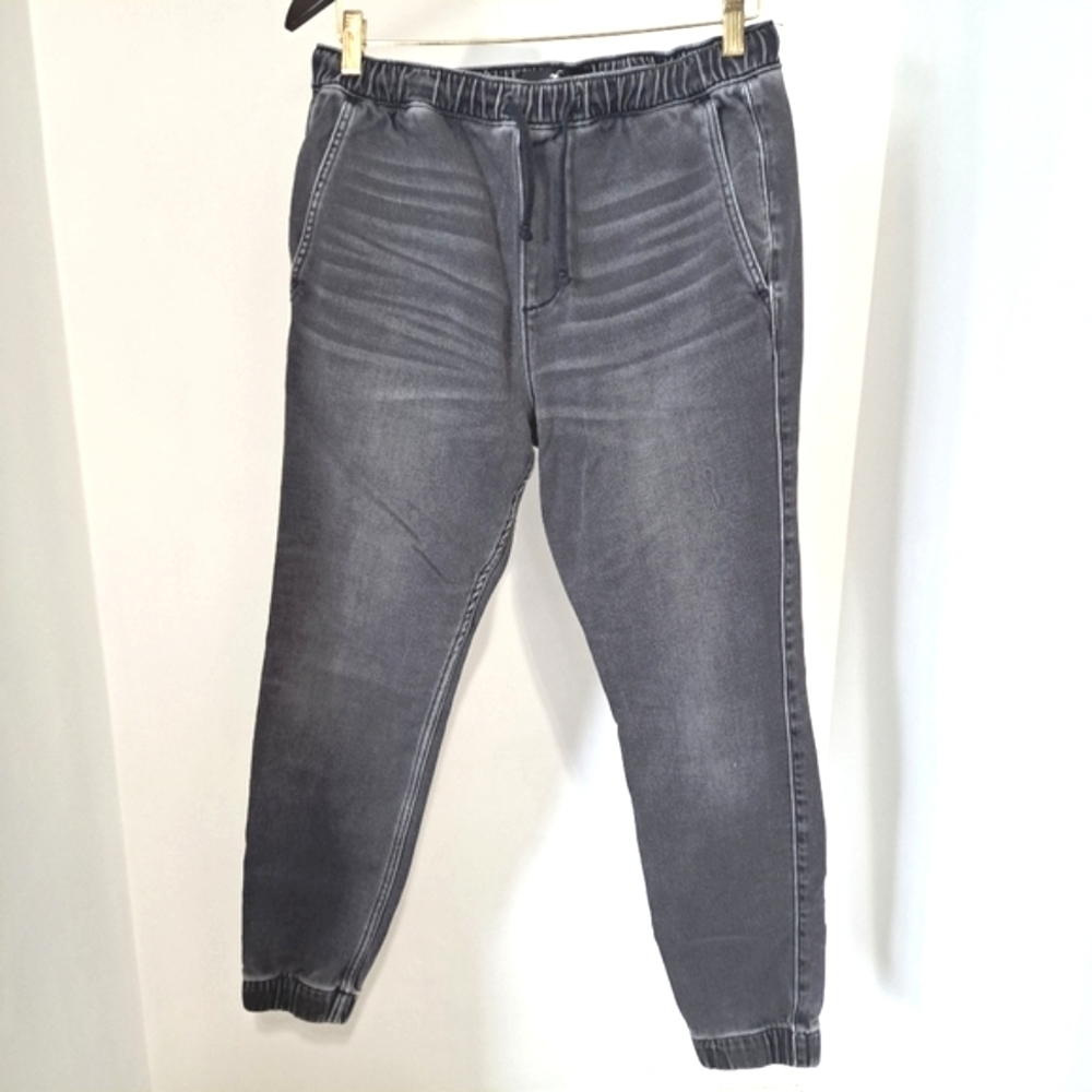 Hollister | Grey skinny jogger denim acid wash woman's Jean